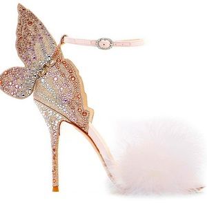 Sophia Webster Chiara Embellished Butterfly Sandal Pumps 🦋✨👠✨